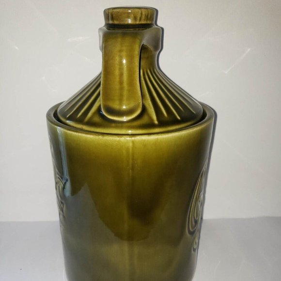 McCoy Cookie Jug Cookie Jar 1970 Drip Glaze Avocado Green - Picture 4 of 12